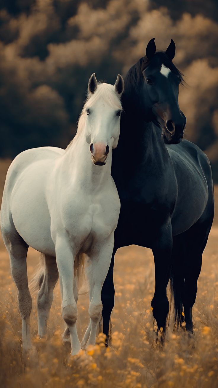 black and white